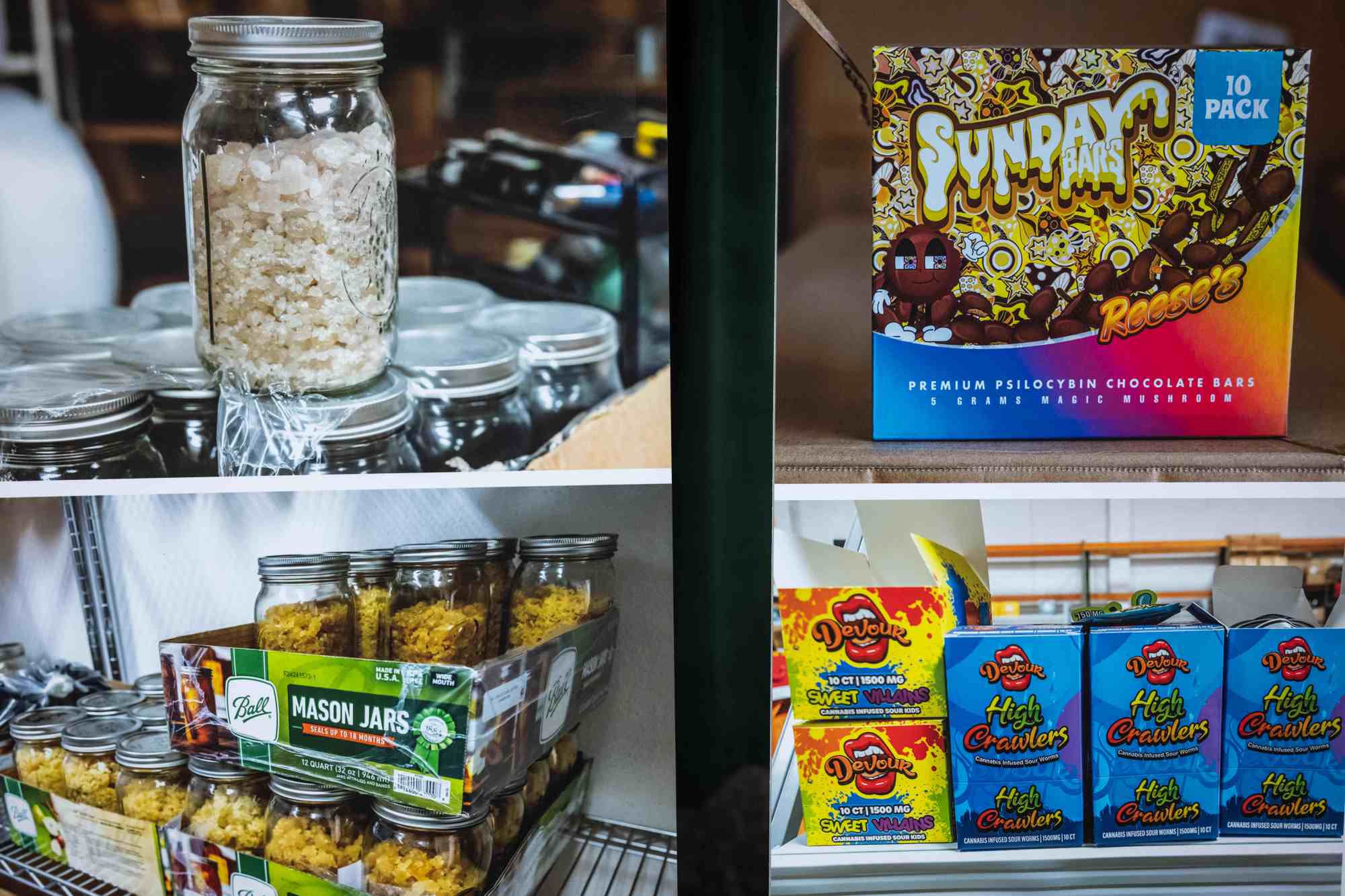 SGT-L-DRUGLAB-0802-08-SR Images shown at a news conference by Los Angeles County District Attorney Nathan Hochman on Friday, Aug. 1, 2025 to announce the results of Operation Sugar Diamond. (Photo by Sarah Reingewirtz, Los Angeles Daily News/SCNG)