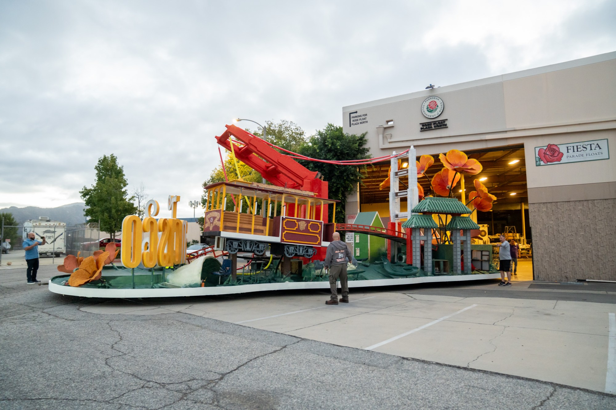 San Francisco Travel Association’s float departs from Fiesta Productions for road testing in Irwindale, Calif. on Saturday, Oct. 4, 2025. (Photo by Connor Terry, Contributing Photographer)
